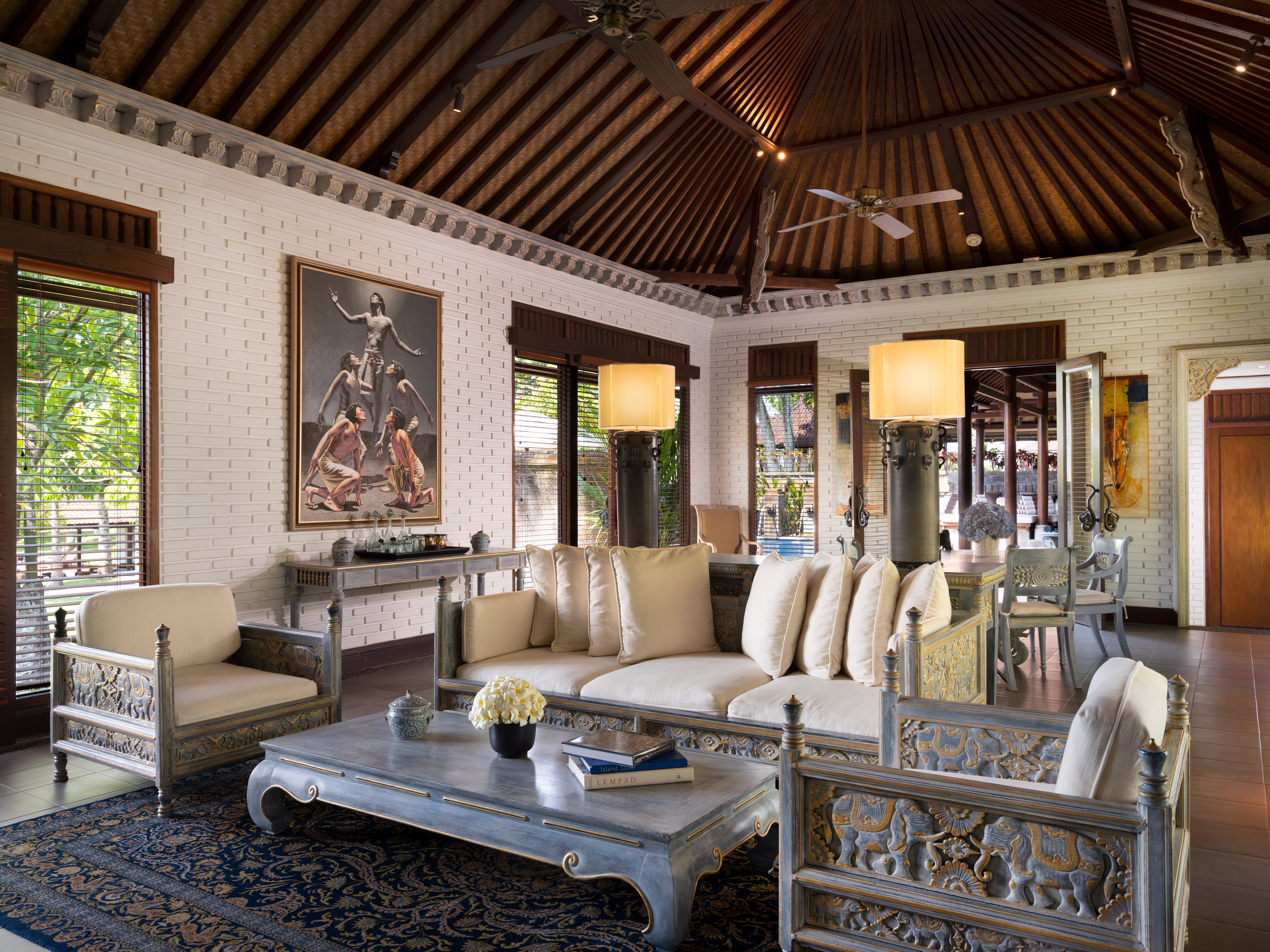 Living room of The Hadiprana Villa